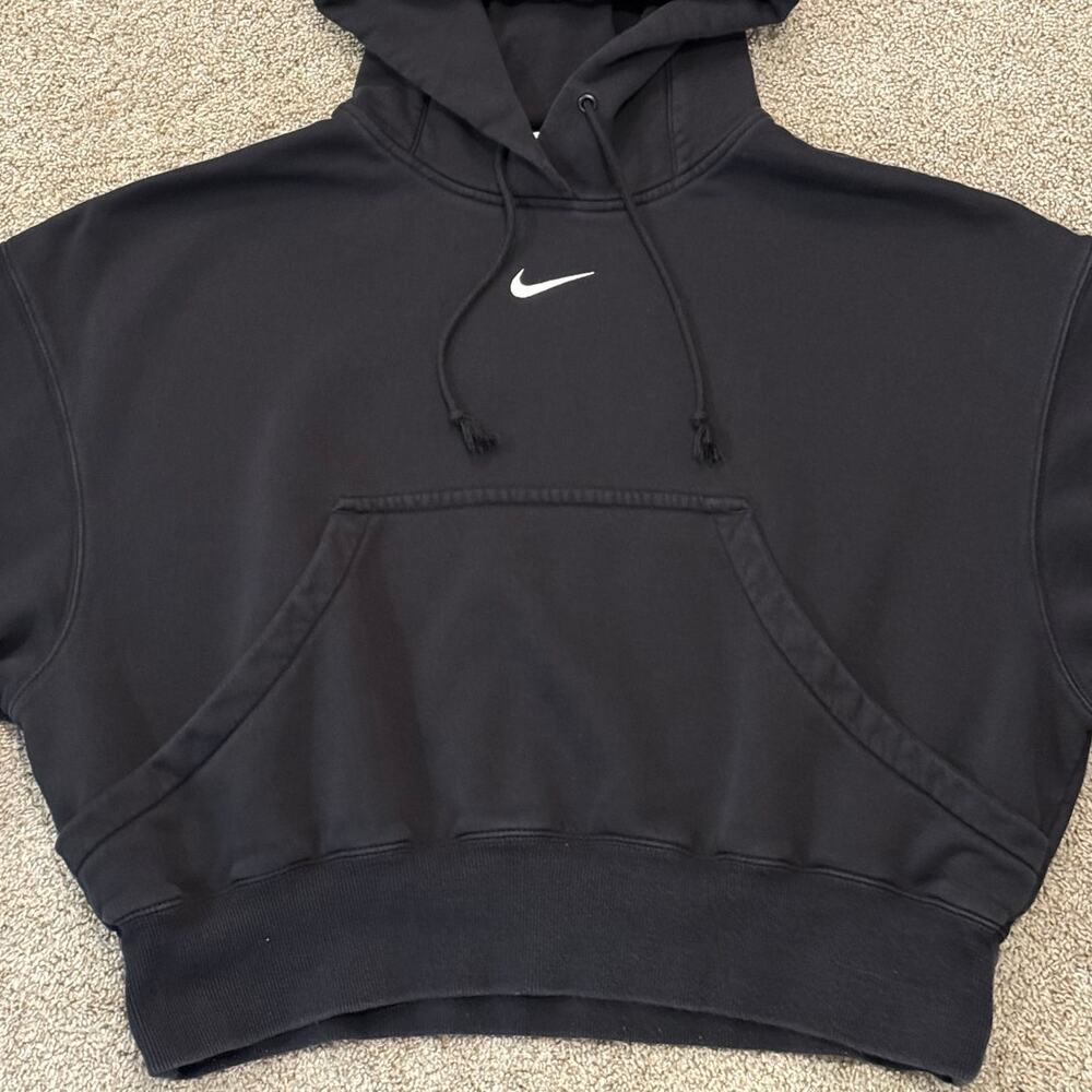 Nike Women's Center Swoosh Cropped Hoodie size XS - Picture 2 of 4